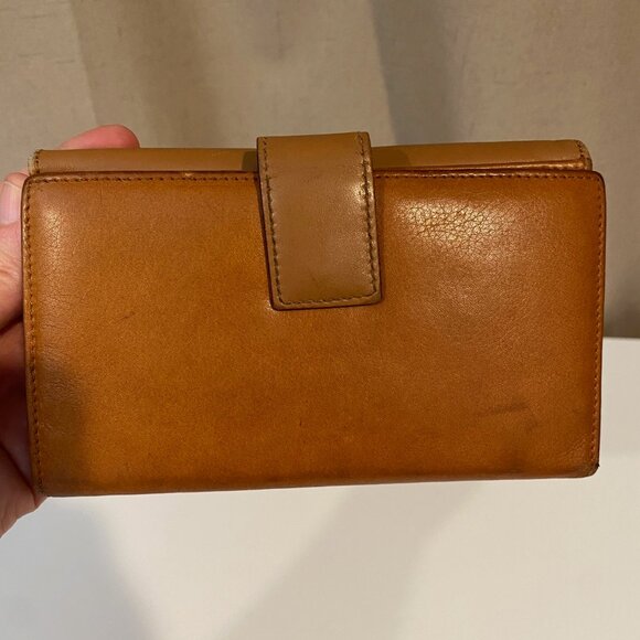Christian Dior 2002‎ Calfskin Leather Wallet Brown Gold Hardware 6.5x4 - Picture 7 of 11